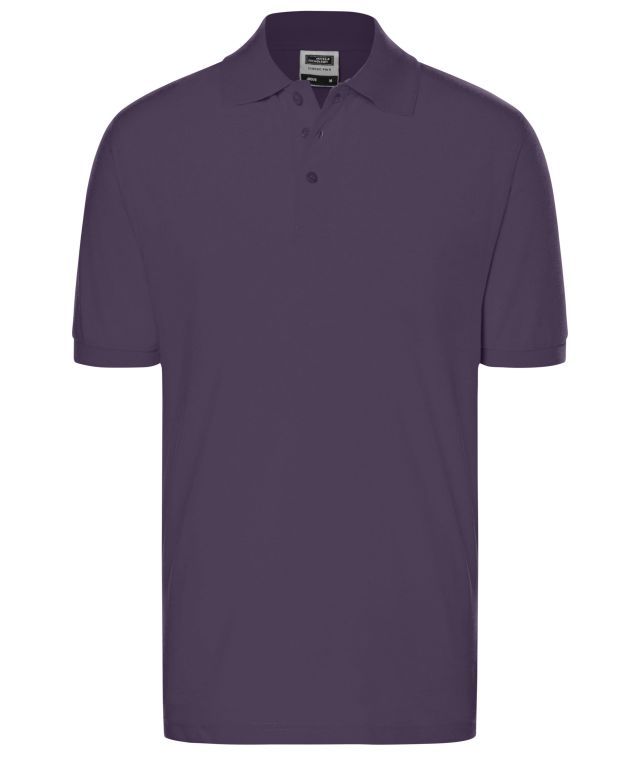 Classic Polo Hochwertiges Polohemd mit Armbündchen lila, Gr. XL