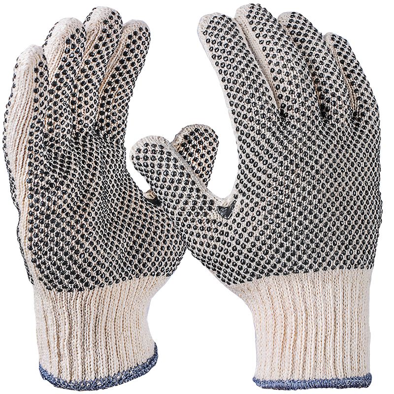 Strickhandschuhe, grob,natur, beidseitig Noppen 10