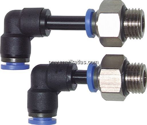 Winkel-Steckanschluss 3mm Stecknippel, 3mm Schlauch