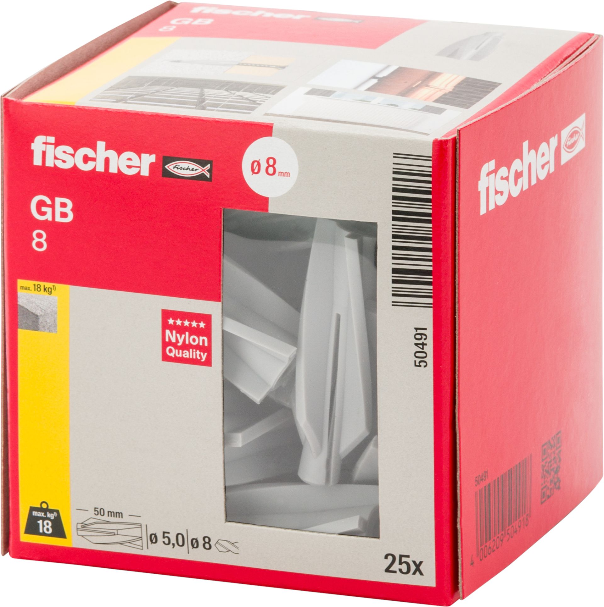 Fischer Gasbetondübel GB 8