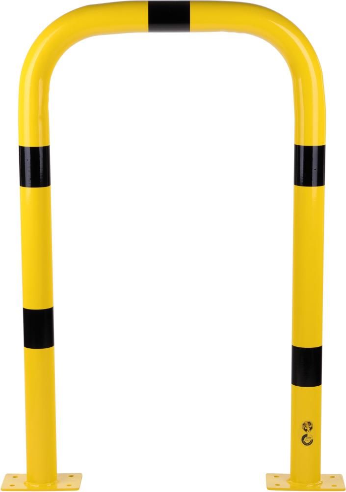 Rammschutzbügel B750xH1200xD76 mm gelb/schwarz Stahl beschichtet