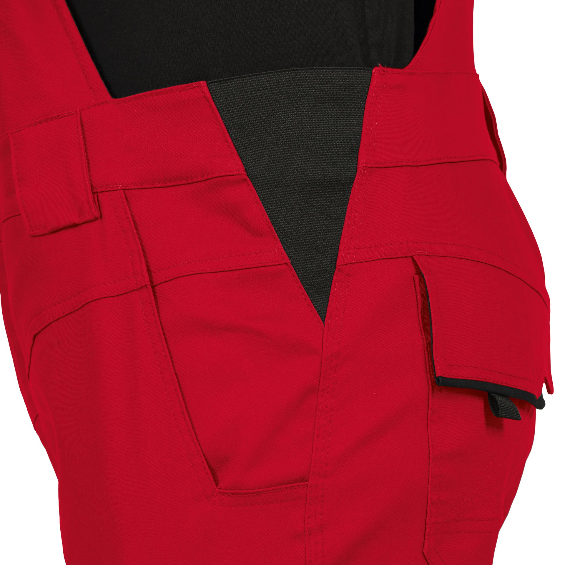 Leibwächter Flexline Latzhose, Rot, Gr. 56