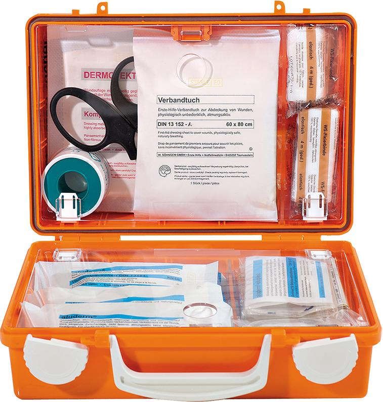Erste-Hilfe-Koffer Quick Inh.Standard,DIN13157,ora