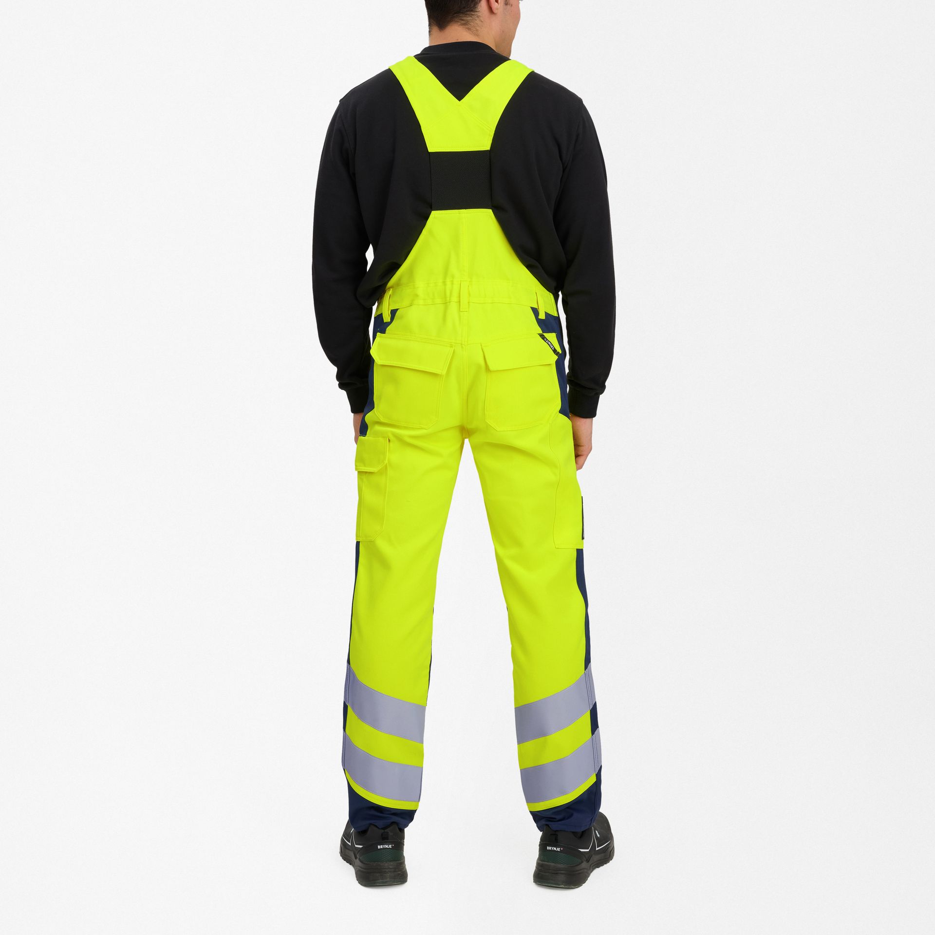 Safety+ Latzhose Gelb/Blue Ink, Gr. 66