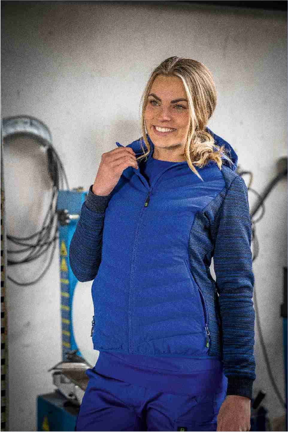 CADHYJ00, Damen Hybridjacke kornblau, 34
