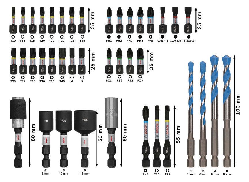BOSCH Schrauberbits- & Bohrerssatz