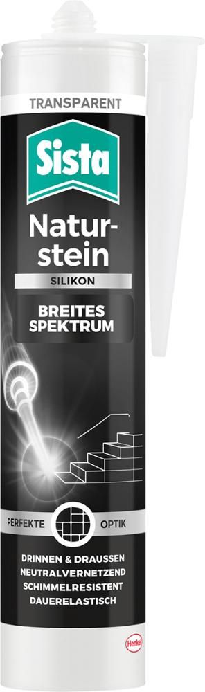 Sista Naturstein Silikon 280 ml, transparent