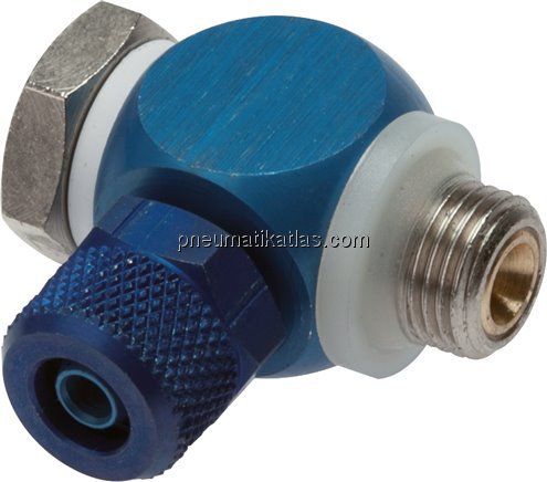 Drosselrückschlagventil G 1/8"-6 x 4mm, abluftregelnd (B)
