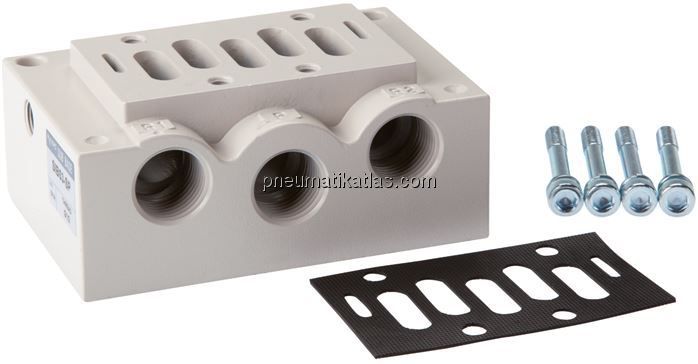Anschlussplatte ISO 5599-1 Größe 2, G 1/2"