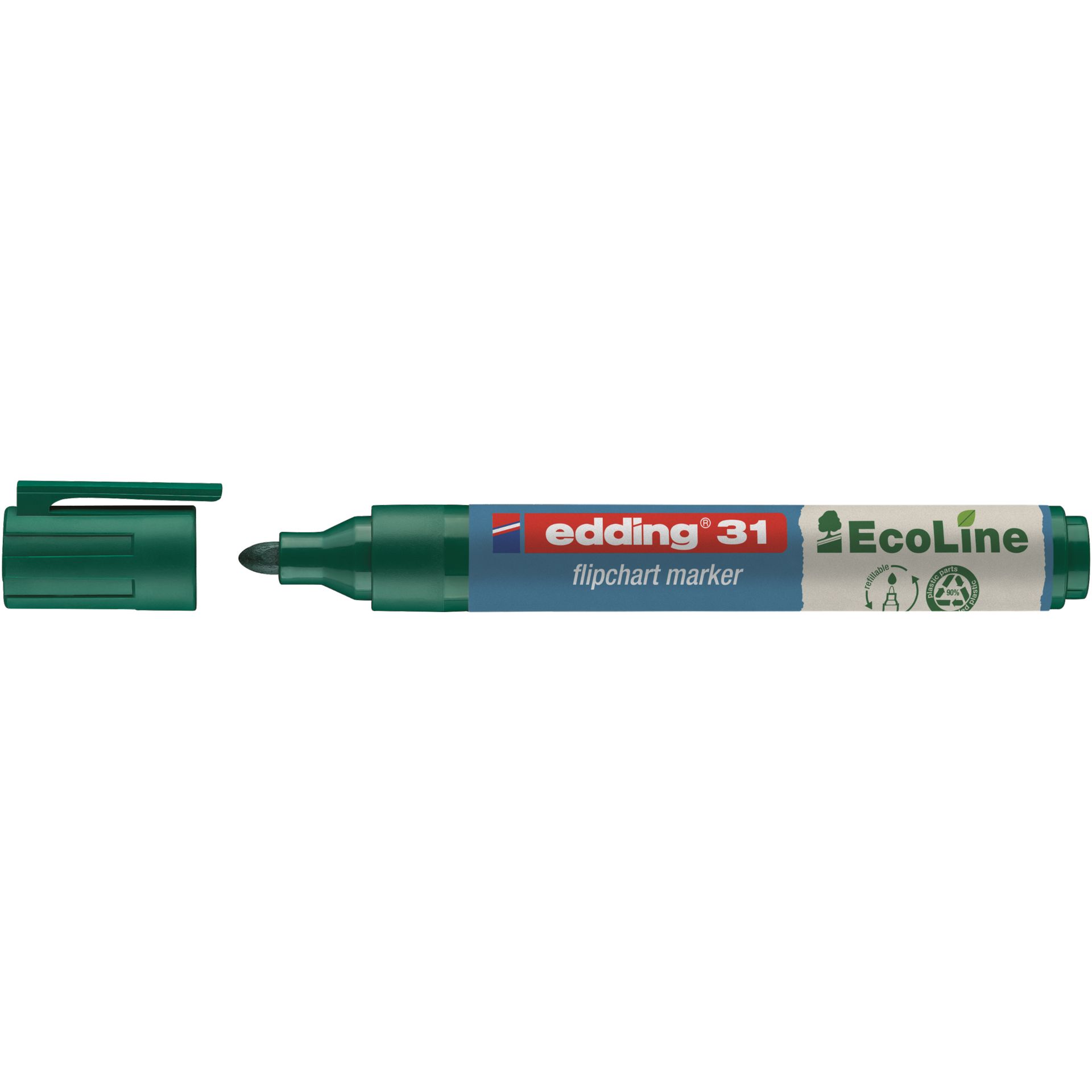 Flipchartmarker 31 EcoLine 1,5-3mm Rundspitze grün