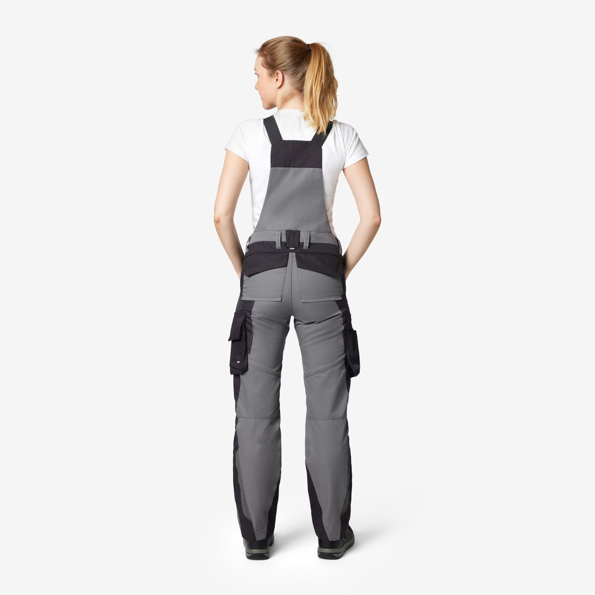 FHB Latzhose PASCAL grau-schwarz - Gr. 26