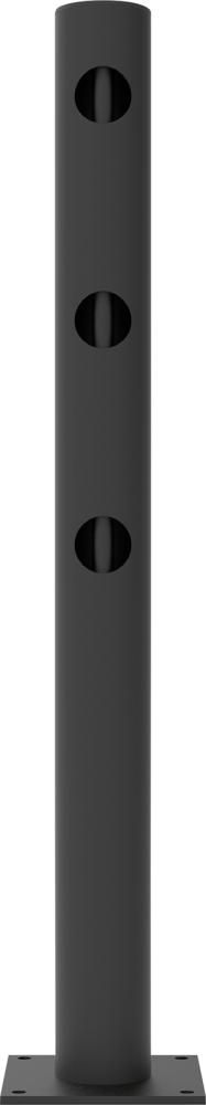 Mittelpfosten Delta für Schwingtür JULIET H1200xD110 mm schwarz