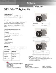 3M™ PELTOR™ Hygiene-Kit für Headsets mit hoher Dämpfung, HY73