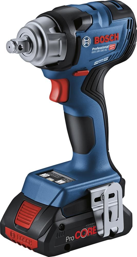 Akku-Schlagschrauber GDS 18V-330 HC+CoMo Bosch2x18,0 V 4,0 Ah ProCore LadegerätGAL18V-40 L-Boxx