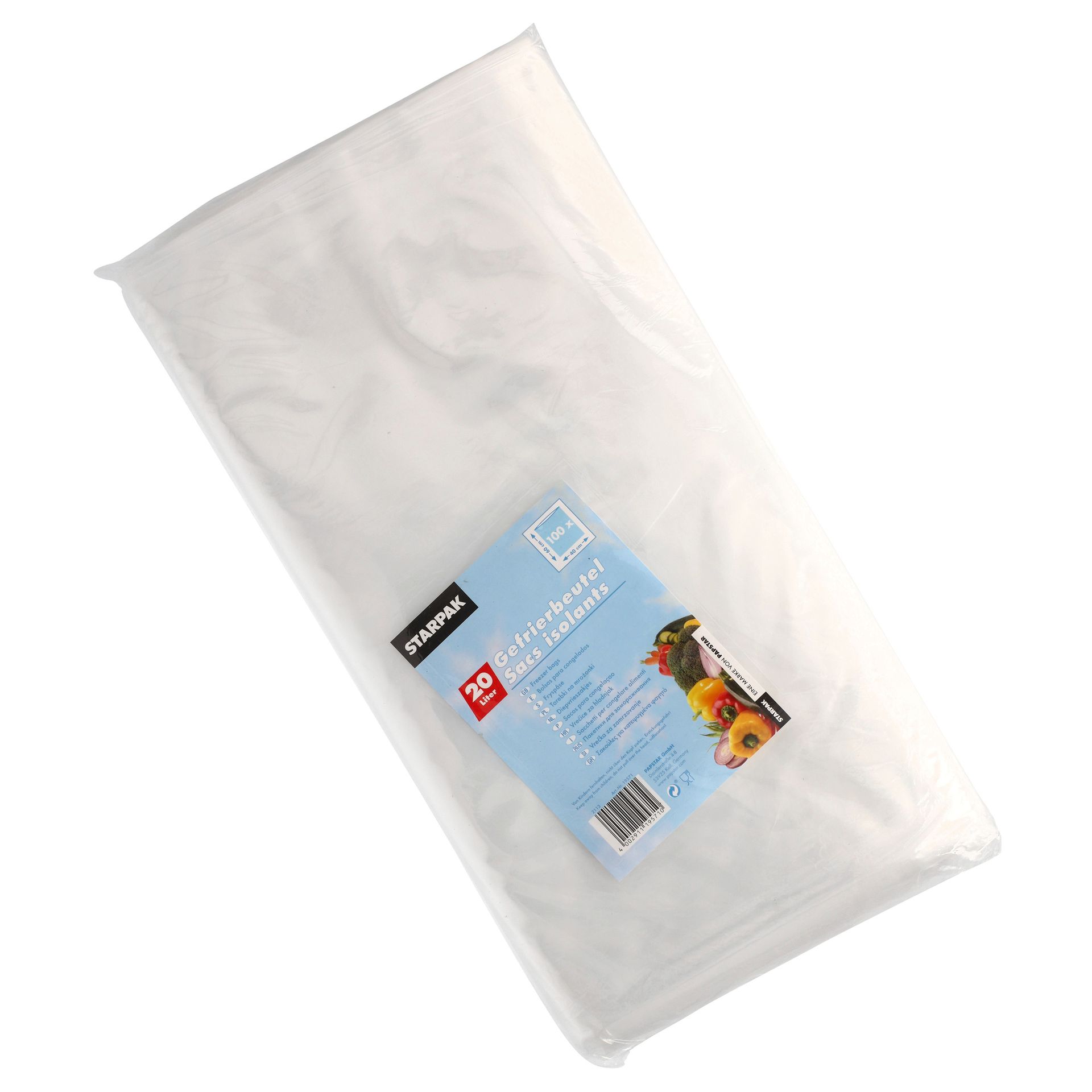 Gefrierbeutel 60x40cm 20l tr 100St