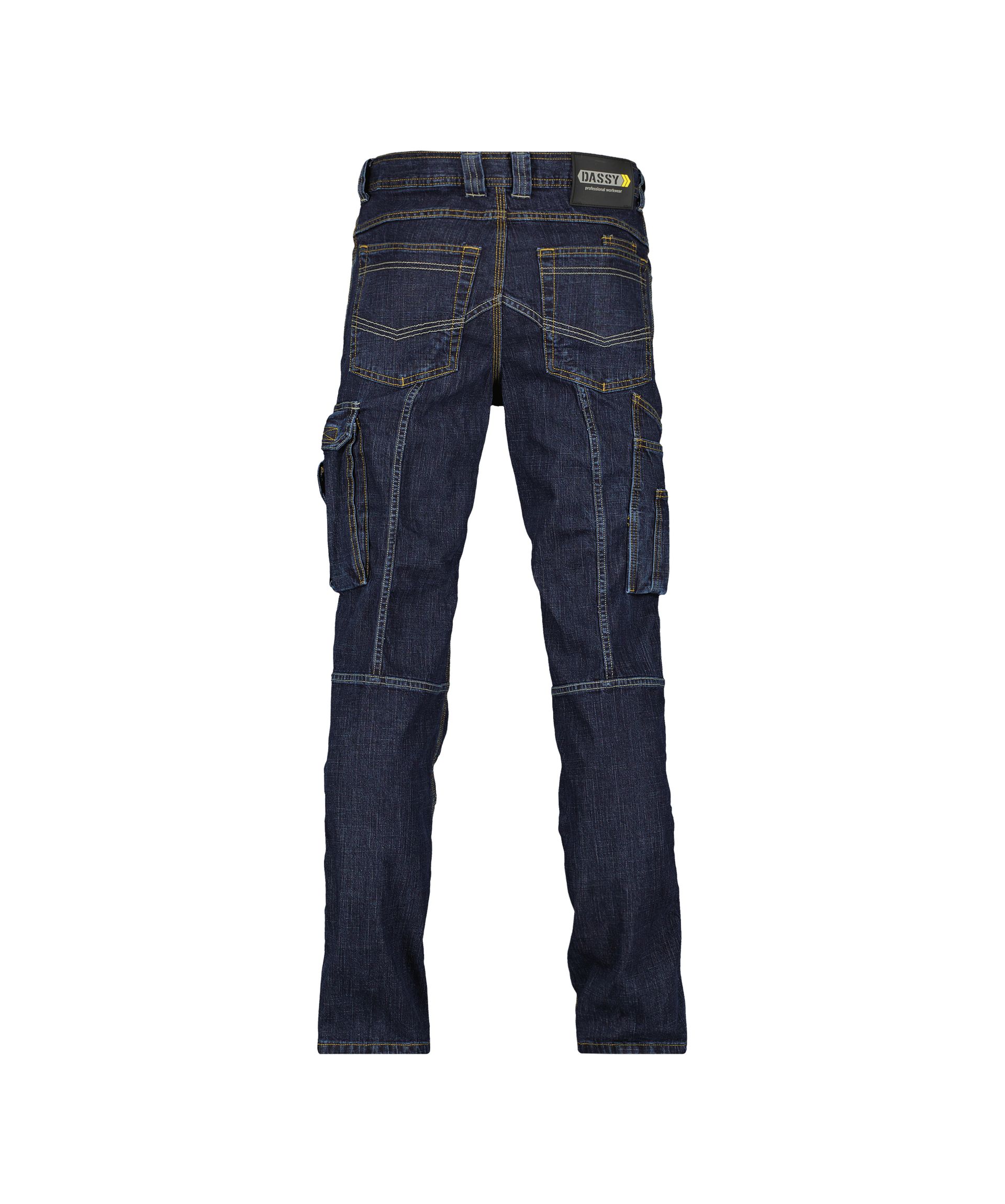 DASSY® Knoxville - Stretch-Arbeitsjeans mit Kniepolstertaschen - jeansblau, Gr. 42