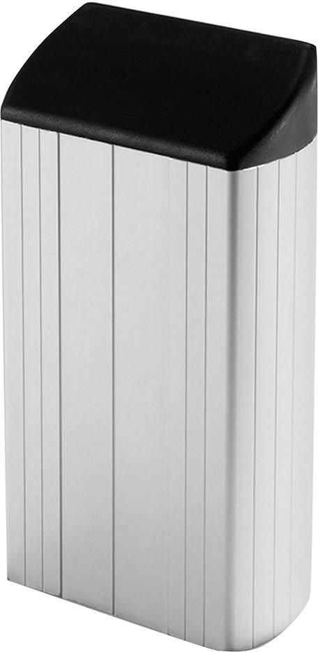 Ovalrohrständer (VE2) Länge 2600 mm silber zum Einbetonieren