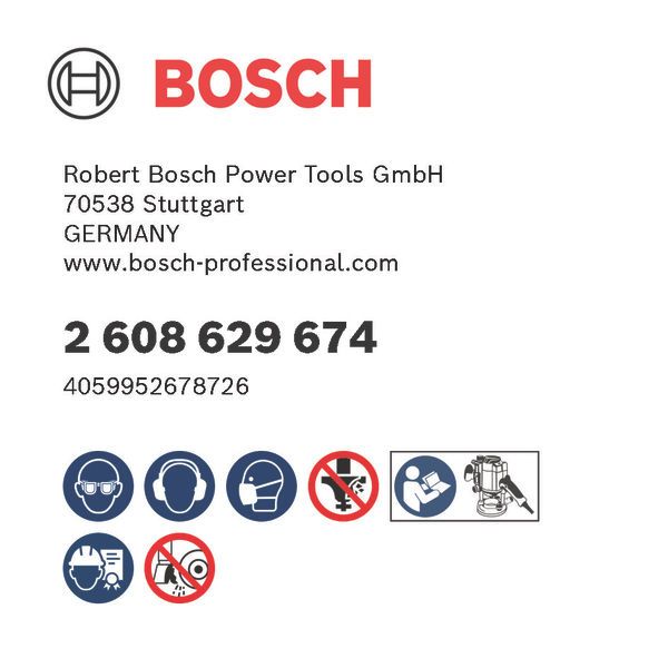 Bosch PRO Bündigfräser mit unterem Kugellager, D