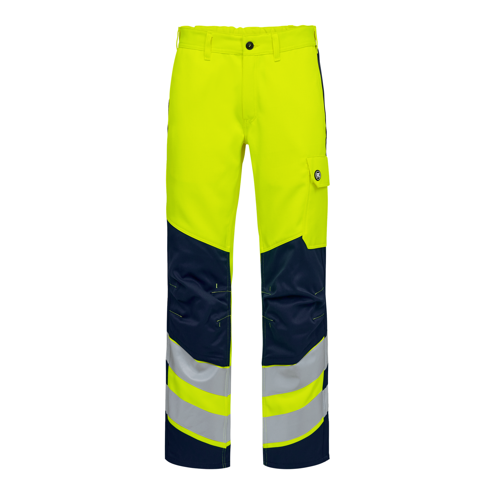 Safety+ Arbeitshose Gelb/Blue Ink, Gr. 72