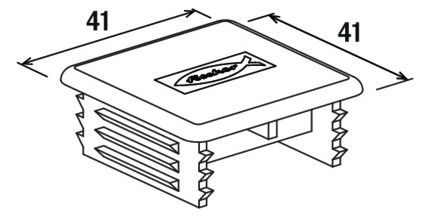FISCHER Abdeckkappe, schwarz