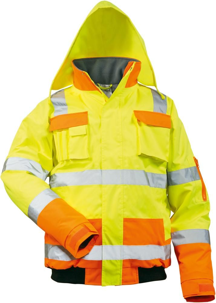 Warnpilotenjacke Mats, Gr. 2XL, gelb/orange