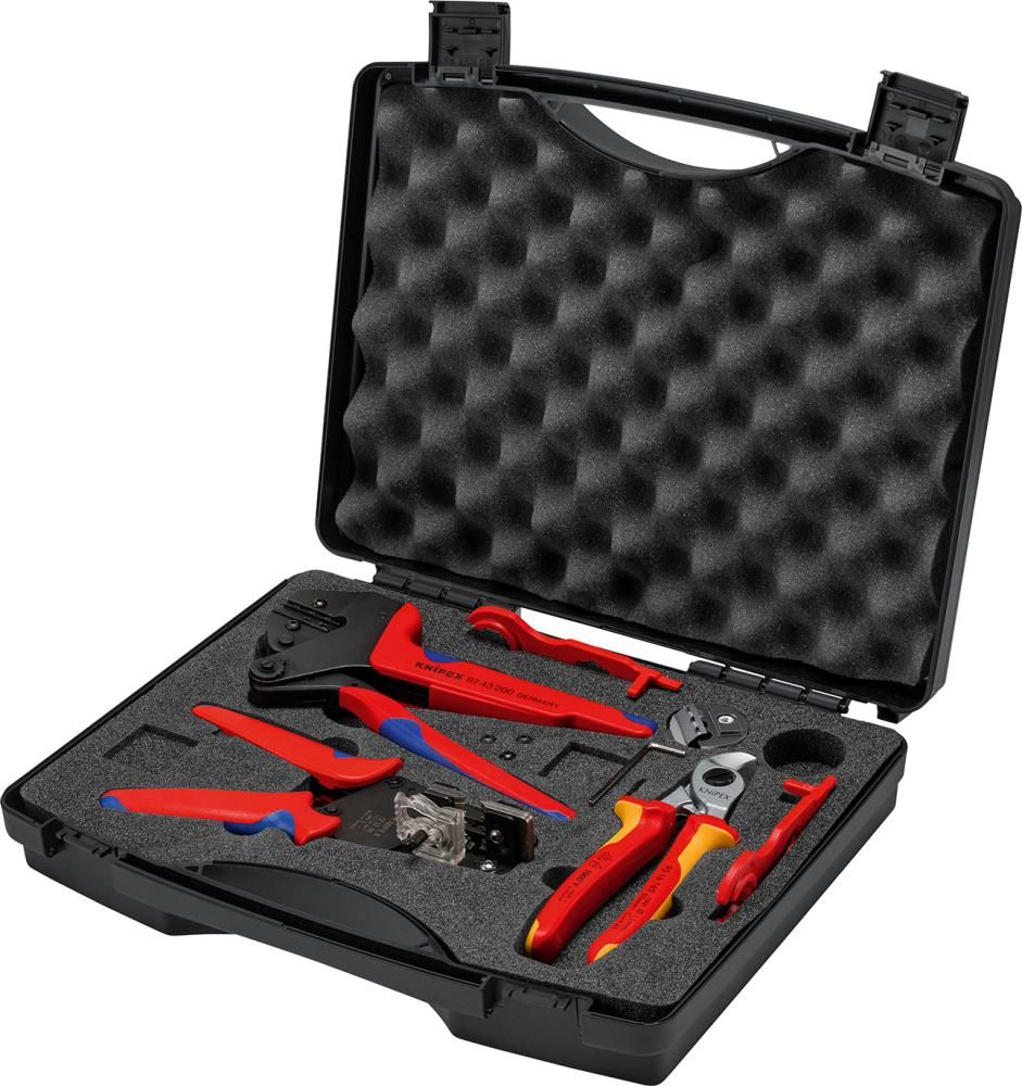 Werkzeugkoffer 7tlg. Photovoltaik MC4 97 91 04 V02 KNIPEX