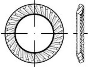 ART 88120 SCHNORR - Scheiben 1.4301 S 10 A 2 S