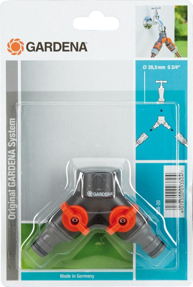 Zwei-Wege-Ventil f. Wh.m.26,5 mm(G3/4)-GewGardena