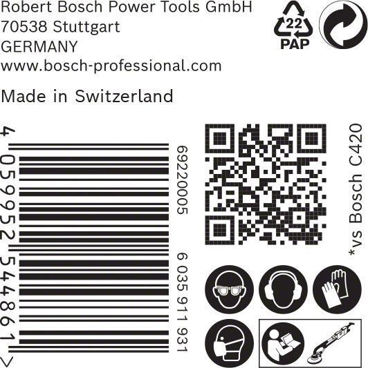 Bosch EXPERT C470 Schleifpapier, 19 Löcher
