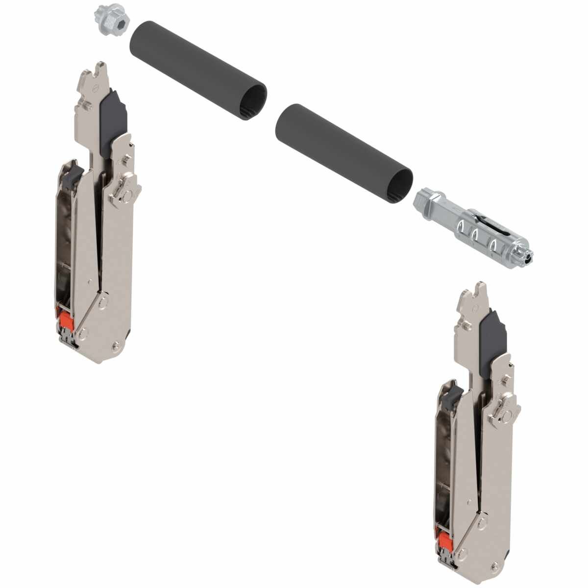 AVENTOS HL top Hochliftklappe, Hebel (Set), KH=300-339 mm, symmetrisch, vernickelt