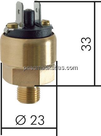 Mini-Druckschalter 0,3 - 2 bar (Schließer), G 1/8"