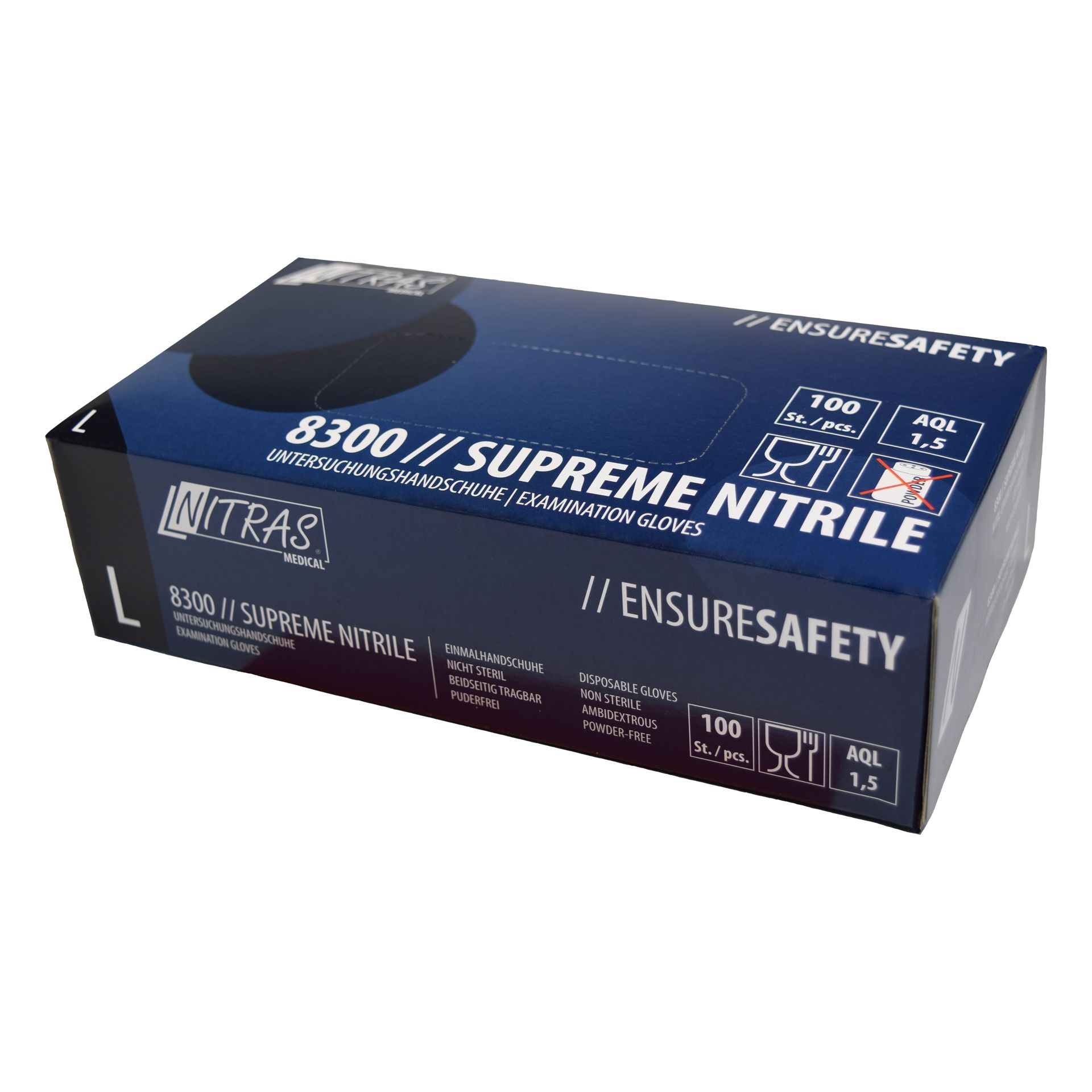 NITRAS SUPREME NITRILE, Einmalhandschuhe 8300