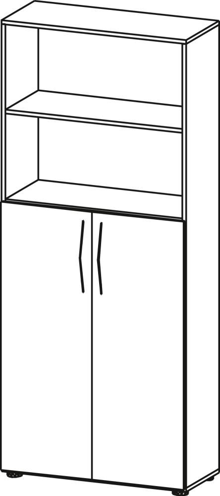 Schrank 5 OH Tür unten Buche