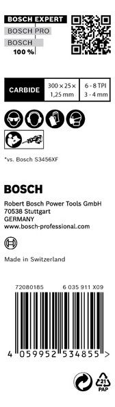 BOSCH Säbelsägeblatt, (VE: 10 Stück)
