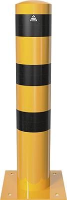 Rammschutzpoller H1000xD193 mm gelb/schwarz zum Aufdübeln