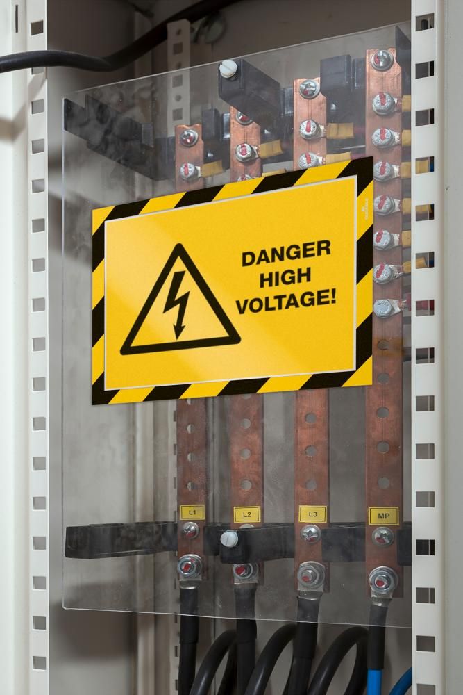 Magnetrahmen SECURITY A4 DURAFRAME gelb/schwarz