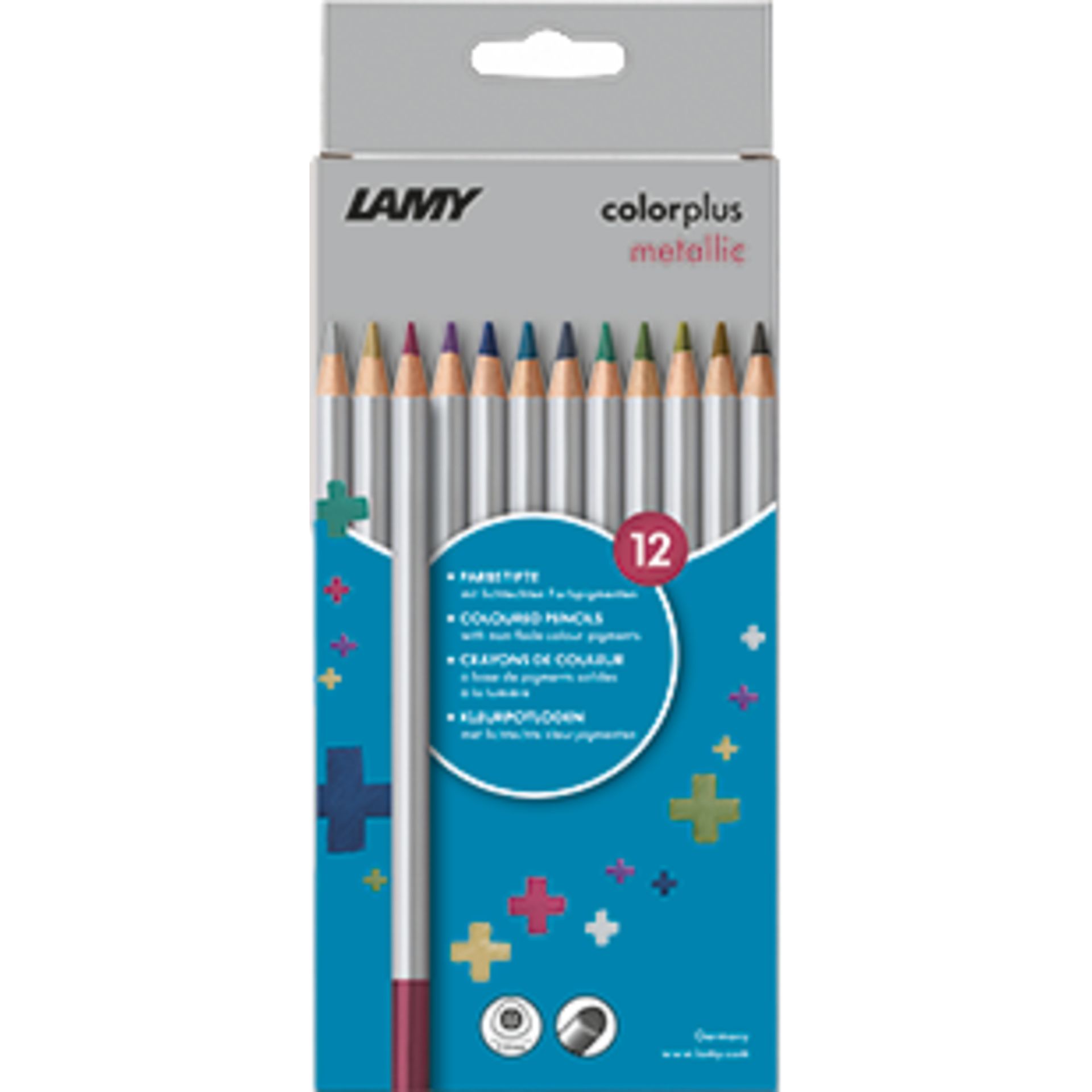 Buntstift colorplus metallic sort. 12St.