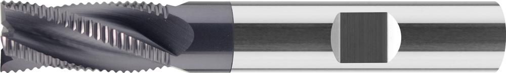 Schruppfräser VHM Typ HR 12,0mm lang Z4 TiAlN HB 25Grad Werksnorm FORMAT