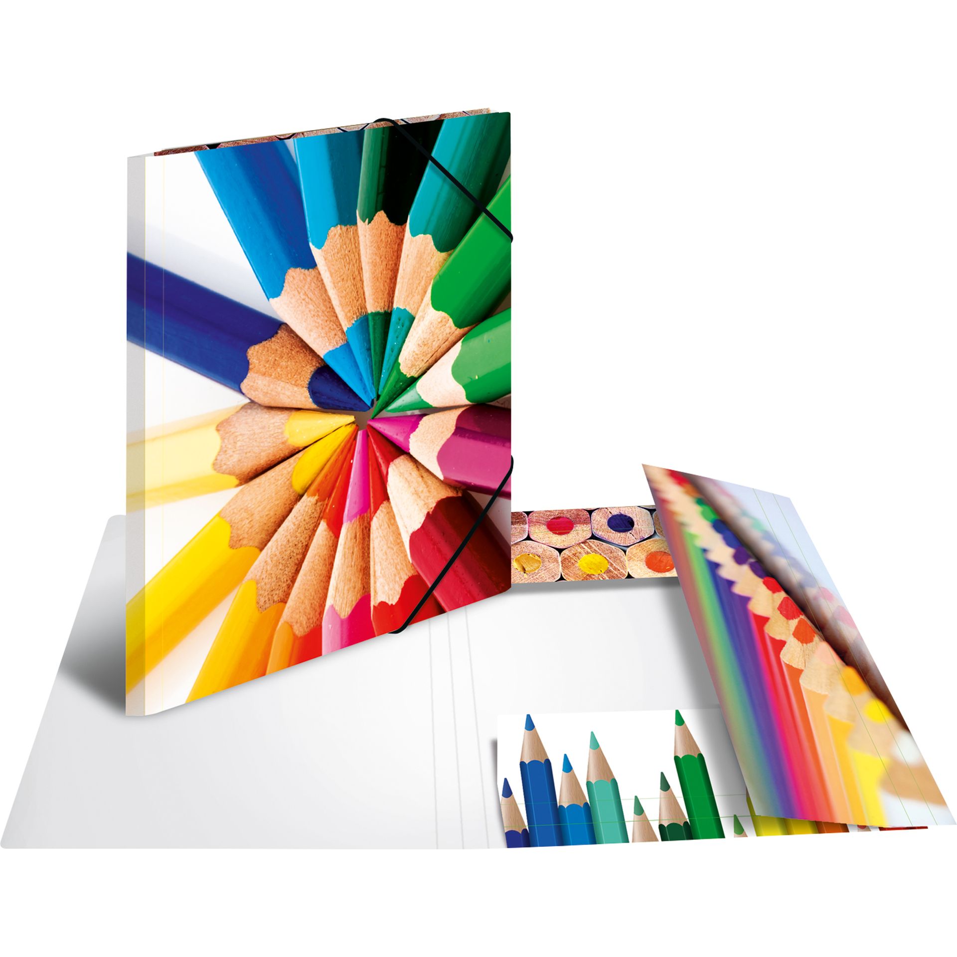 Sammelmappe A3 Karton Stifte 3 St./Pack.