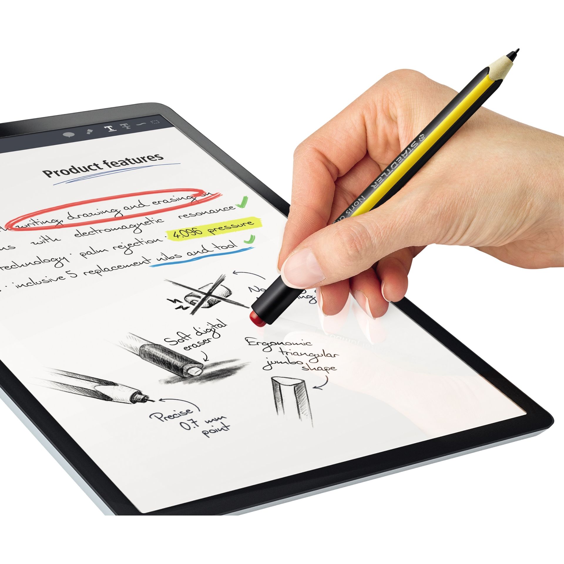 Digitaler Stift Noris Jumbo EMR-Technologie