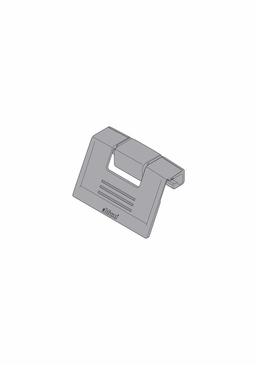 Griff für Innenschubkasten TBX antaro, seidenweiss