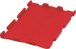 Klappdeckel rot für VTK / D600K,rot B600xT400 mm VE 4 Stk. LA-KA-PE