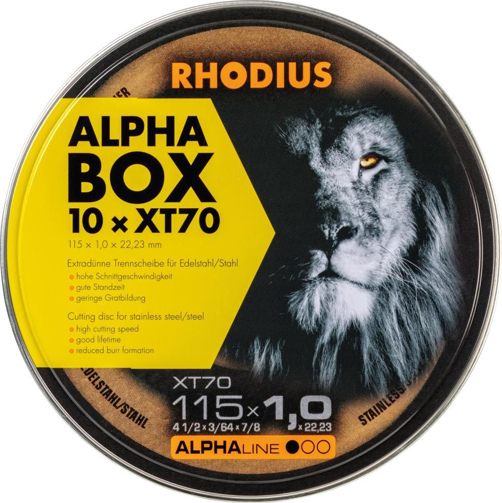Rhodius Trennscheiben XT70 125x1,0x22,23mm