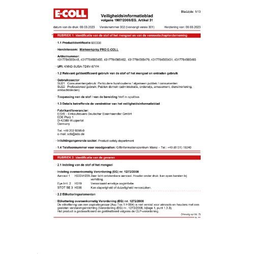 PRO Markierspray 500ml grün E-COLL