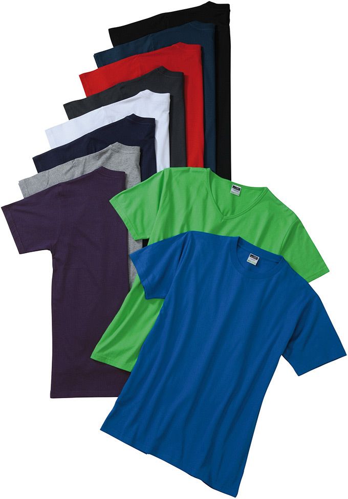 Figurbetontes V-Neck-T-Shirt für Herren