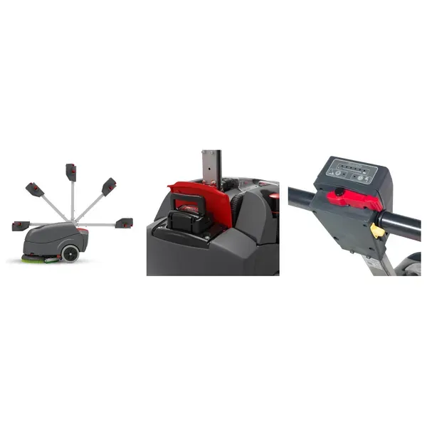 Batterie-Scheuersaugmaschine TTB1840NX mit Padloc-
Treibteller
