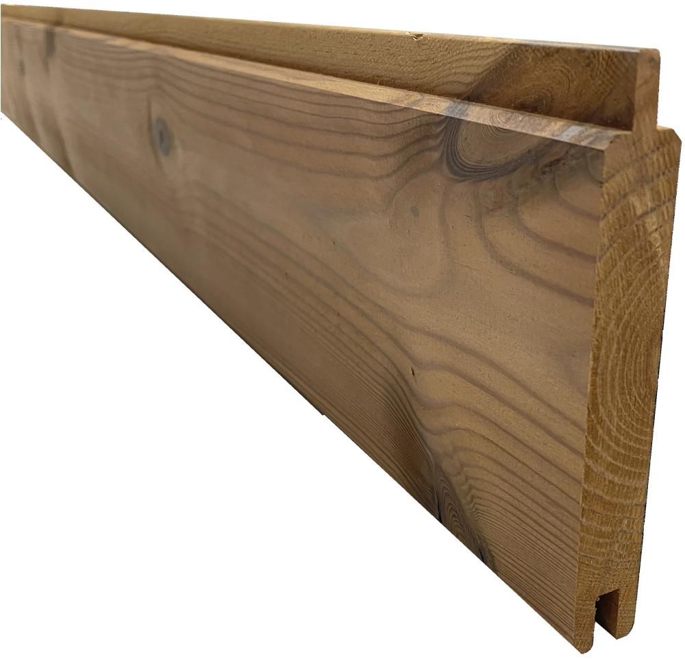 KARRAT-Profilbrett 13 STK1790x1730mm Thermo-Kieferá 1790x140/125x20mm Steckzaunelement
