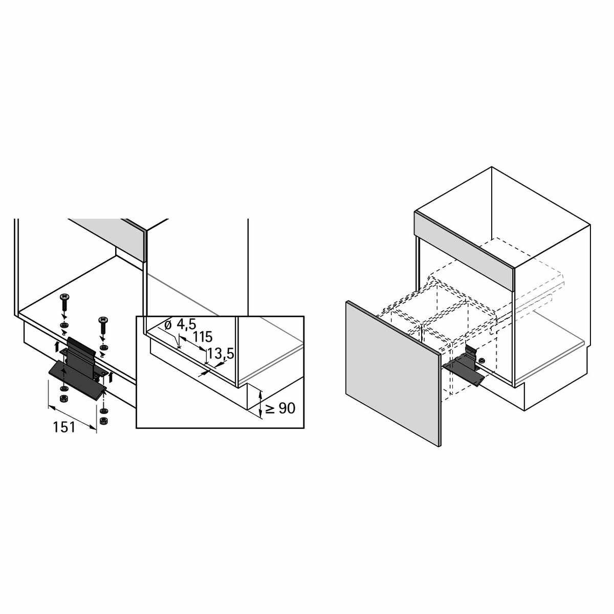 Edelstahl-Fußpedal Pull