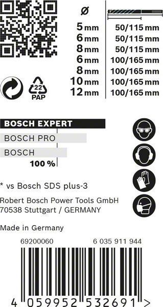 Bosch EXPERT SDS plus-7X Hammerbohrer-Set
