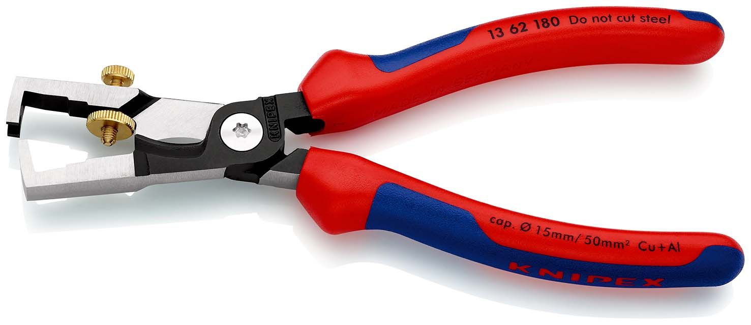KNIPEX StriX® Abisolierzangen mit Kabelschere mit Comfort-Griffen